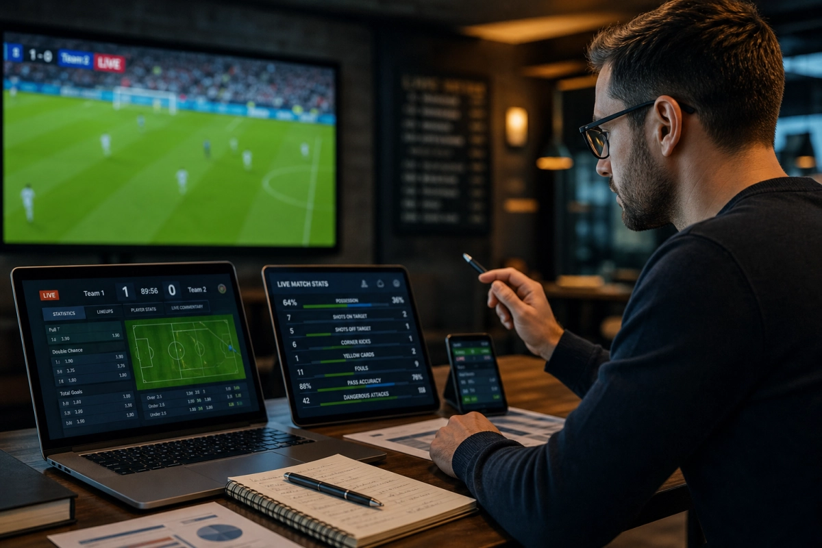 Guia prático para interpretar estatísticas e sinais em apostas esportivas ao vivo